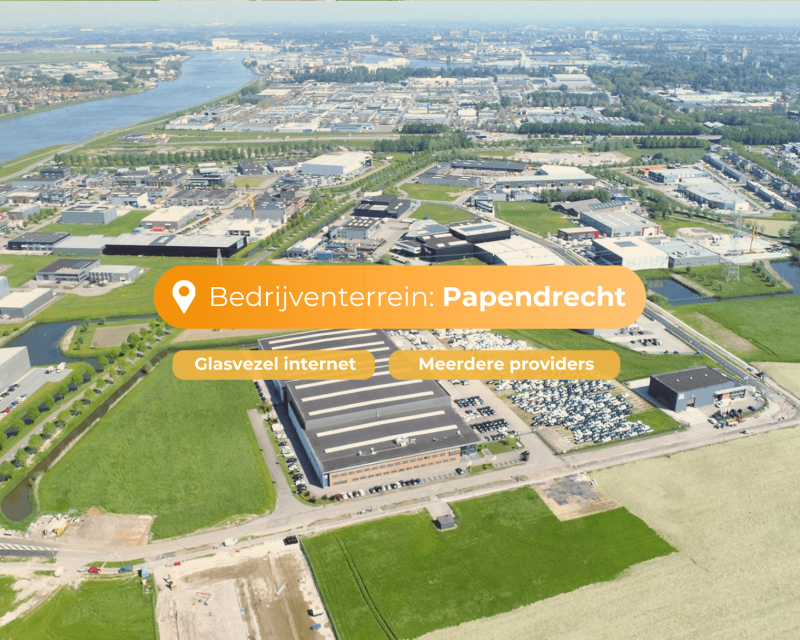 Glasvezel op bedrijventerreinen Nieuwland Parc, Land van Matena en Bedrijventerrein Oosteind in Papendrecht